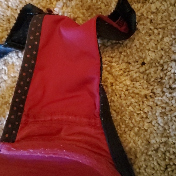 Freya Deco Spotlight Moulded Plunge Bra 1554 Claret Red Black 30F - Picture 6 of 6